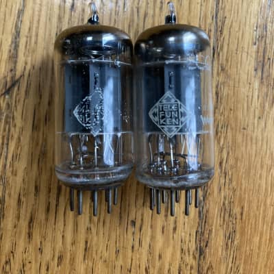 Pair Amperex Ecc Ax Tubes Holland Silvertone Reverb