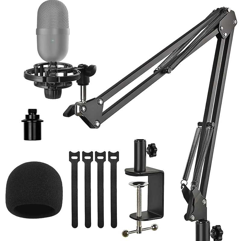 Razer Seiren Mini Mic Stand Suspension Scissor Boom Arm With Reverb