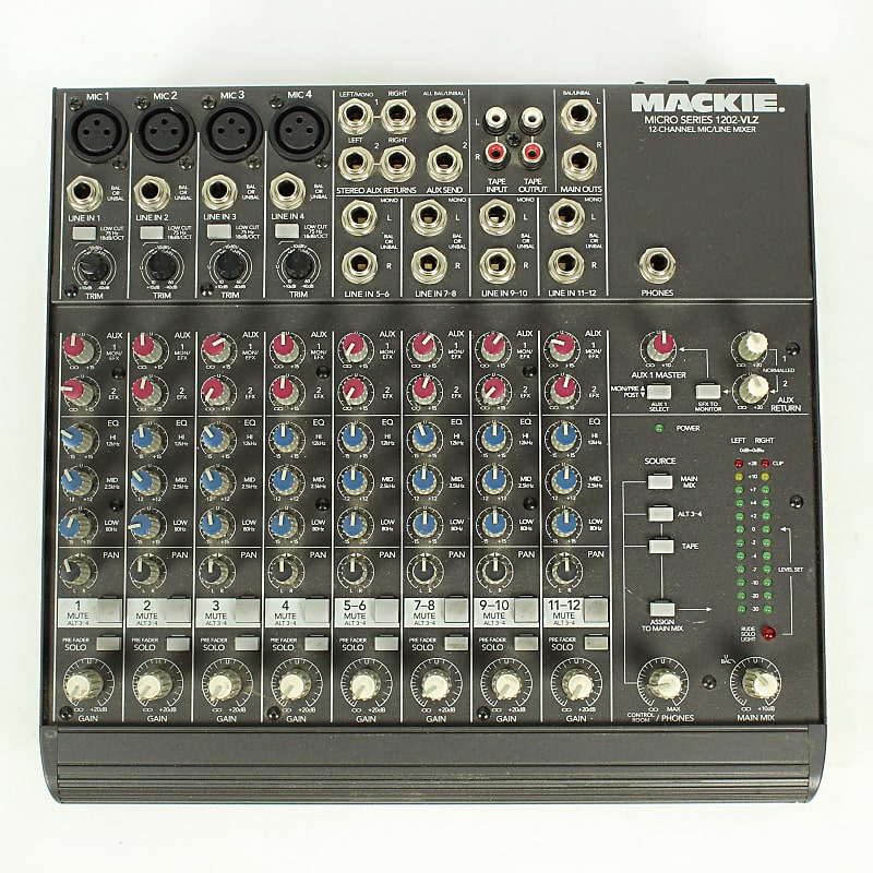 Mackie Micro Series Vlz Channel Mic Line Mixer Reverb