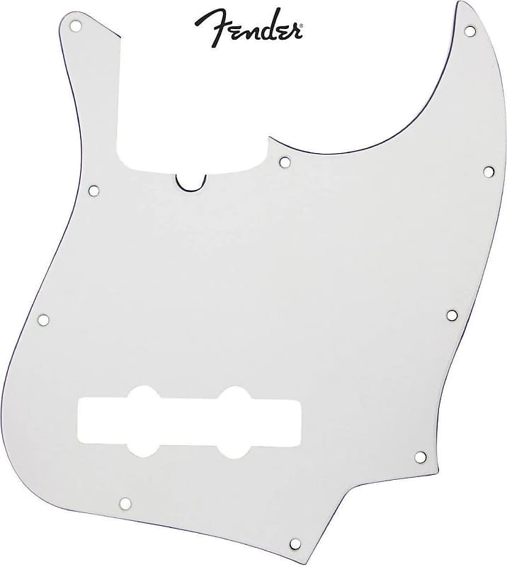 Fender Standard Jazz Bass Guitar Pickguard White Ply Reverb