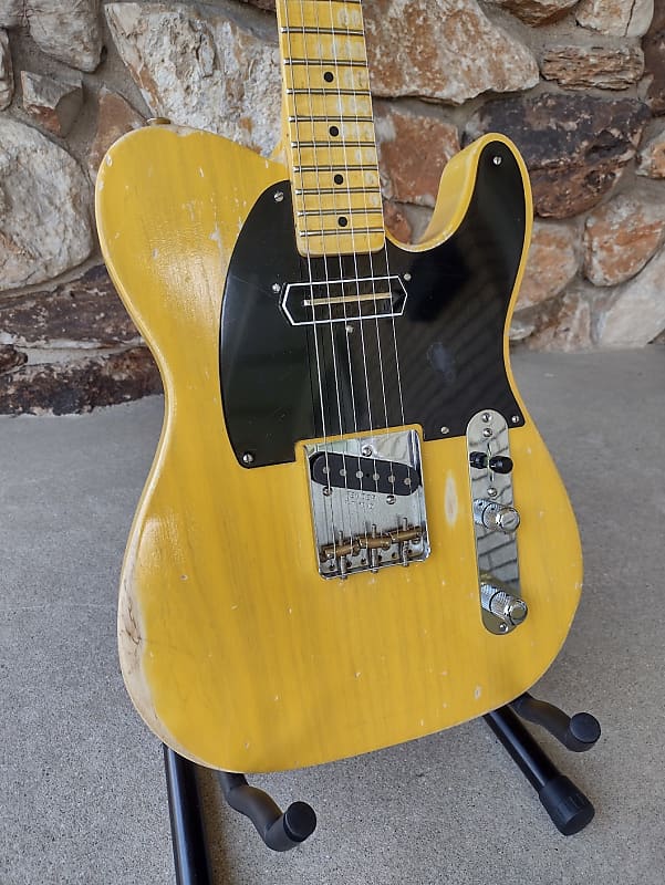 Jon S 50 Broadcaster Butterscotch Blonde Relic With Lollar Reverb