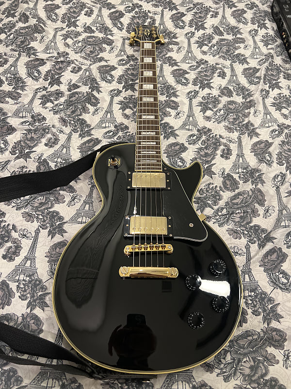 Epiphone Les Paul Custom Pro Ebony Reverb