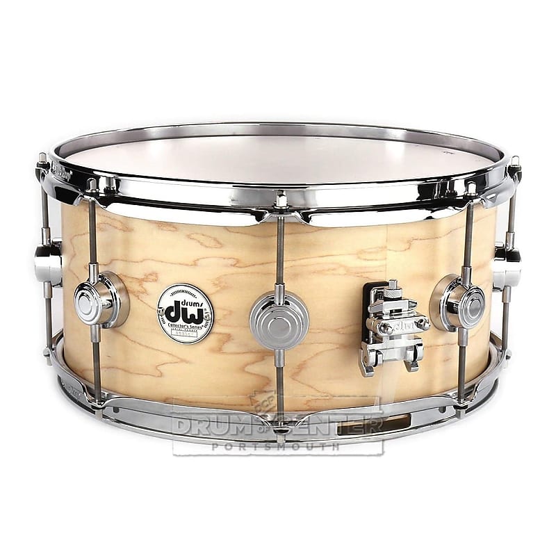 Dw Collectors Maple Snare Drum X Satin Natural Custom Reverb