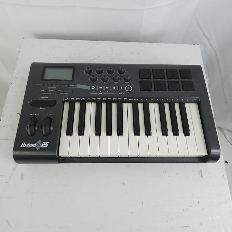 Used M Audio Axiom Midi Controller Controllers Key Reverb