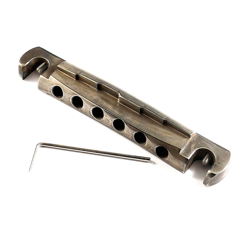 Faber Tpwc Compensated Aluminum Wraparound Tailpiece Aged Reverb