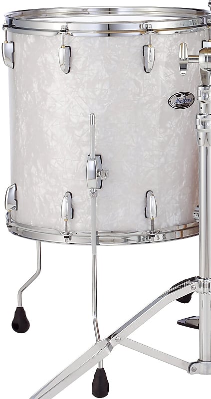 Pearl Masters Maple Complete X White Marine Pearl Floor Reverb