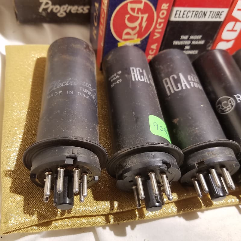 Rca Pair L At Tested Vacuum Tubes Metal Beam Power Reverb