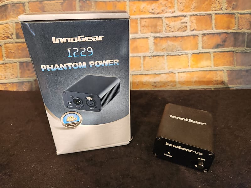 InnoGear I229 Microphone Phantom Power 48V Power Supply Reverb