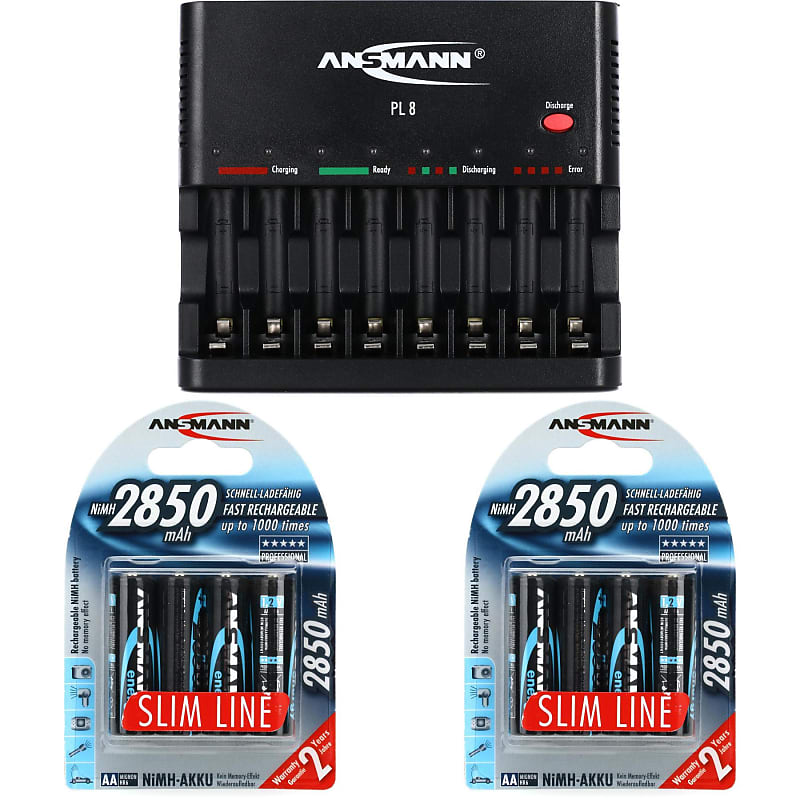 Ansmann Powerline Battery Charger With Rechargeable Aa Reverb