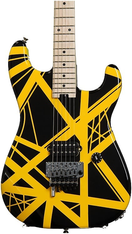 Evh Striped Series Black W Yellow Stripes Reverb