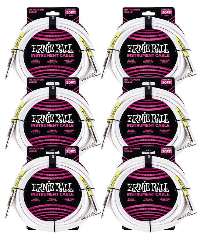 Pack Ernie Ball Ultraflex Straight Angle Reverb