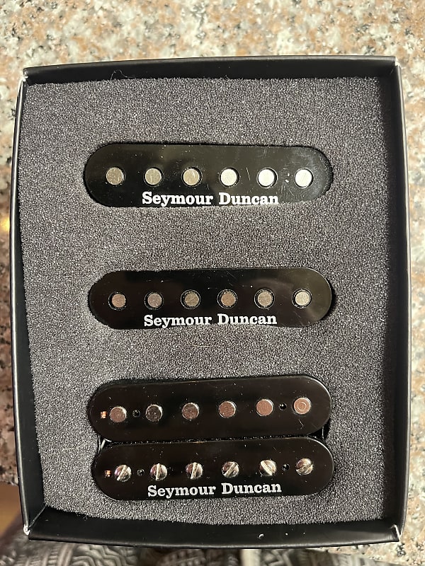 Seymour Duncan Jb Flat Strat Ssl Black Guitar Pickups Reverb