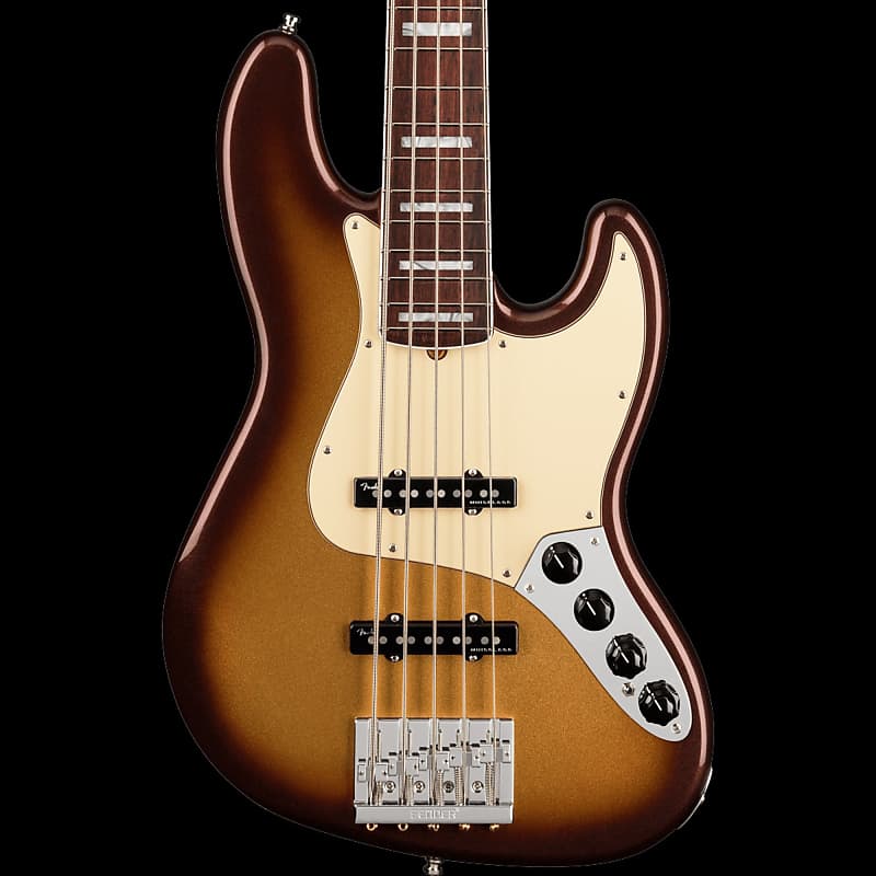 Fender American Ultra Jazz Bass V Mocha Burst Electric Bass Reverb