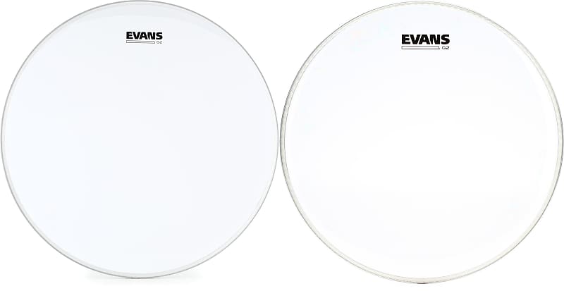 Evans G Clear Bass Drumhead Inch Bundle With Evans G Reverb