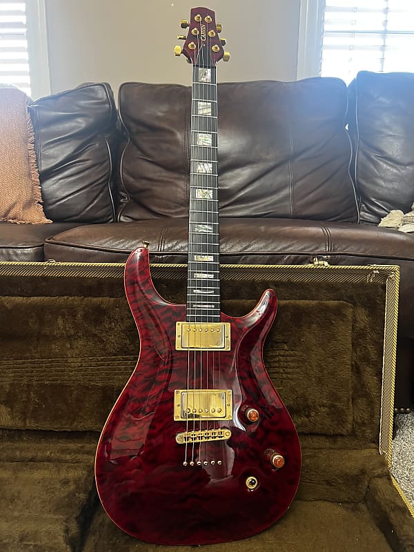 Carvin Ct Red Quilted Maple Reverb