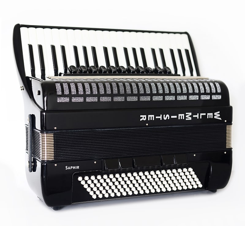 New Weltmeister Saphir Black Piano Accordion Made In Reverb