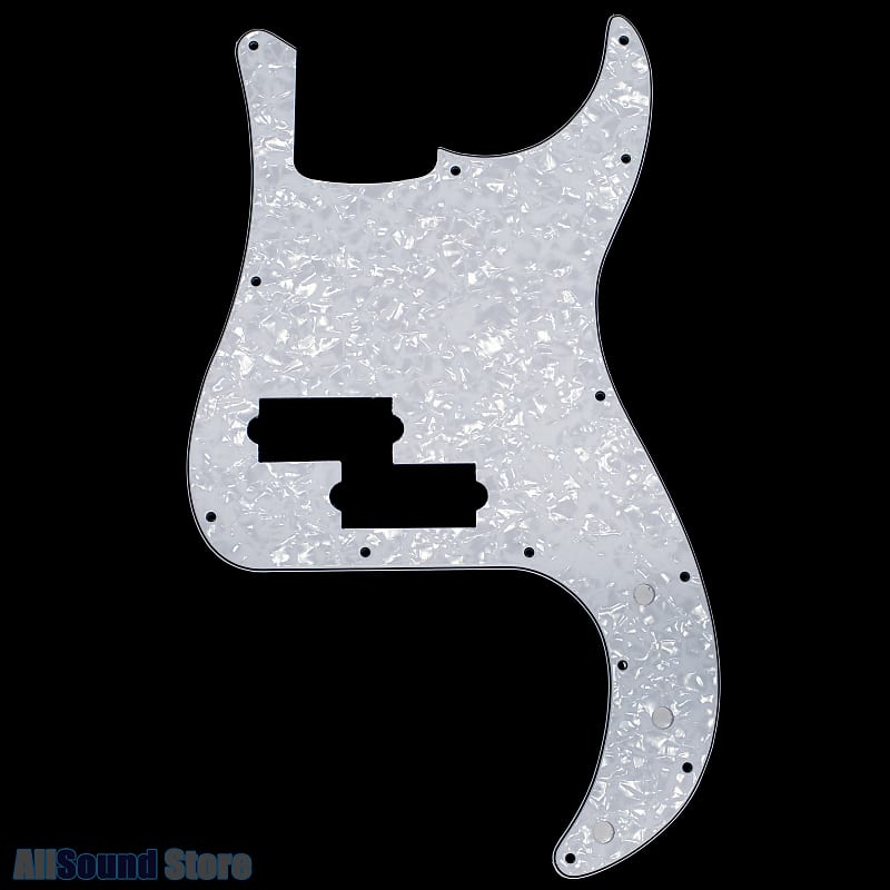 Ply White Pearloid Pickguard For String Fender Precision Reverb