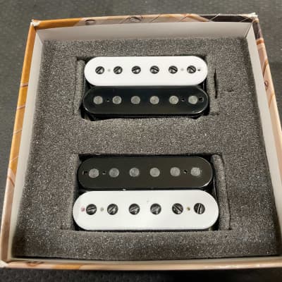 Bare Knuckle The Mule Humbucker Pickup Set White And Black Reverb