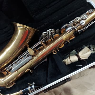 Selmer Bundy Ii Alto Saxophone Brass Usa Fair Condition Reverb