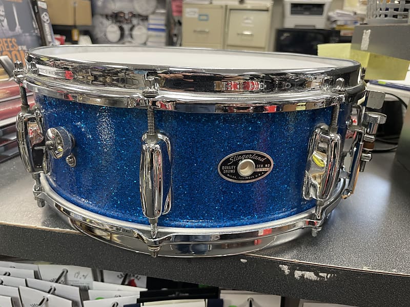 Slingerland Vintage Pro Series S Blue Sparkle Reverb Canada