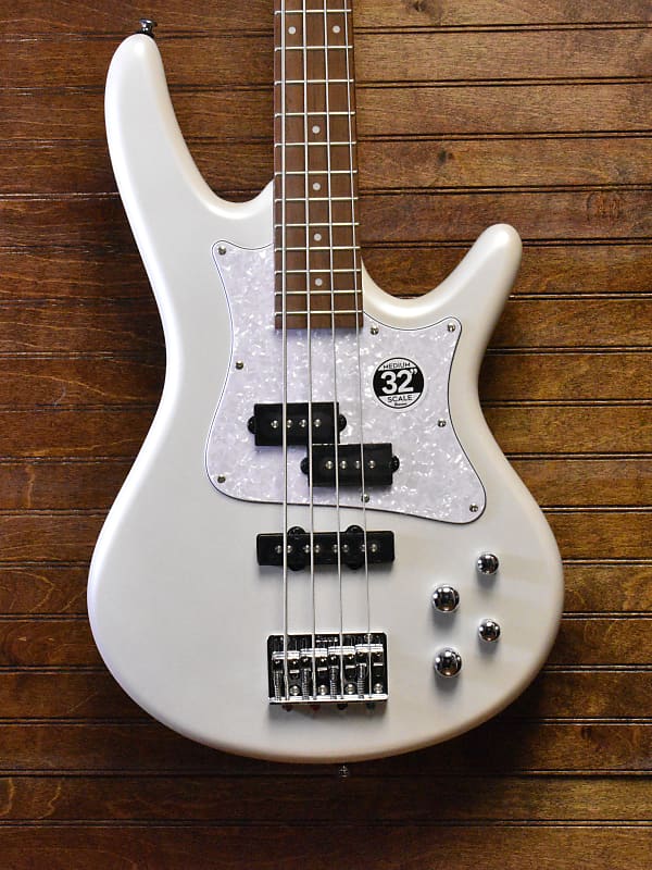 Ibanez SRMD200D Bass Guitar Pearl White Reverb