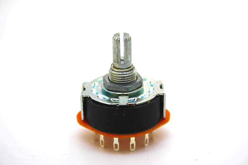 ALPHA ROTARY SWITCH 2 POLE 6 POSITIONS 17mm KNURLED SHAFT FOR Reverb