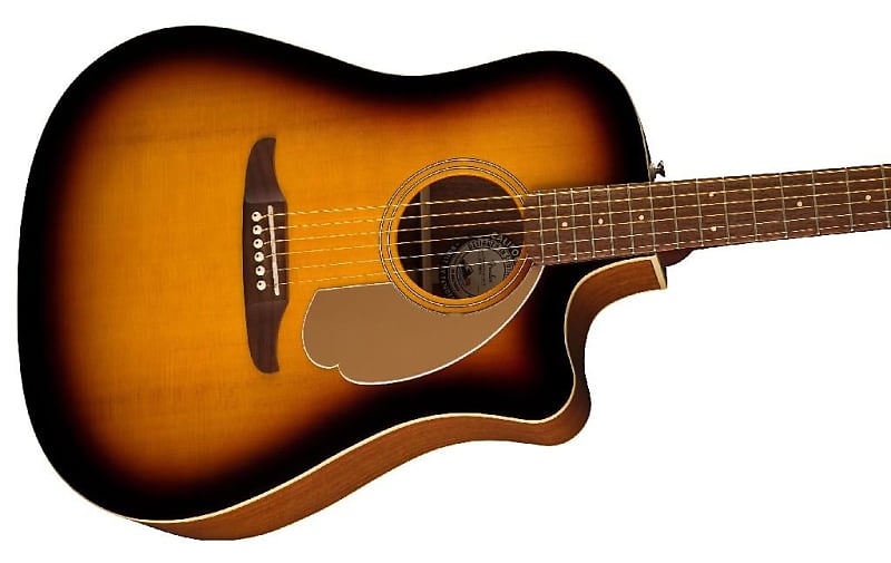 Fender Redondo Player Acoustic Electric Guitar Sunburst Reverb