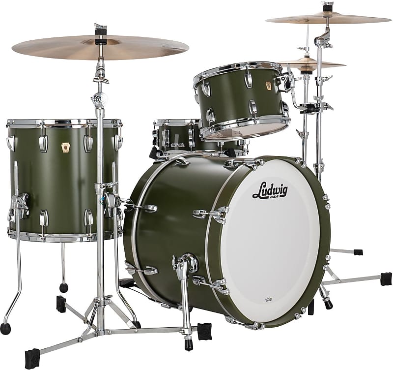 Ludwig Classic Maple Downbeat Piece Shell Pack Heritage Reverb