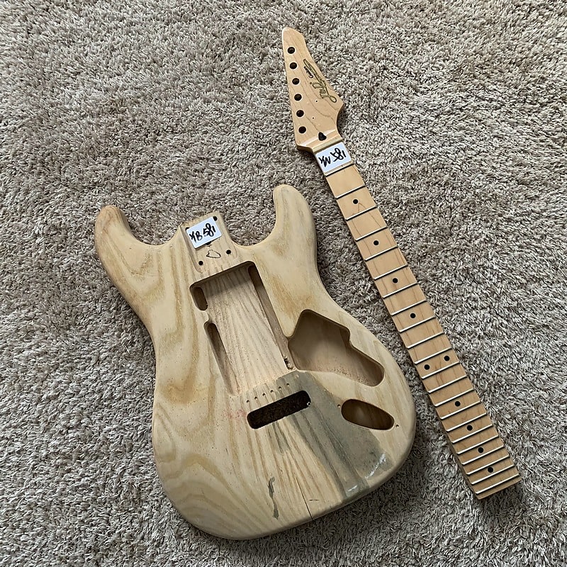 Alder Wood Strat Style Guitar Body With Maple Neck Reverb