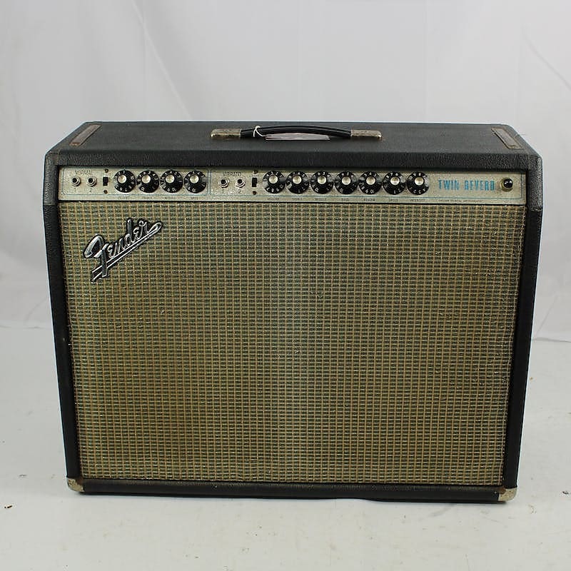 Used Fender Twin Reverb Silverface Tube Guitar Amps Reverb