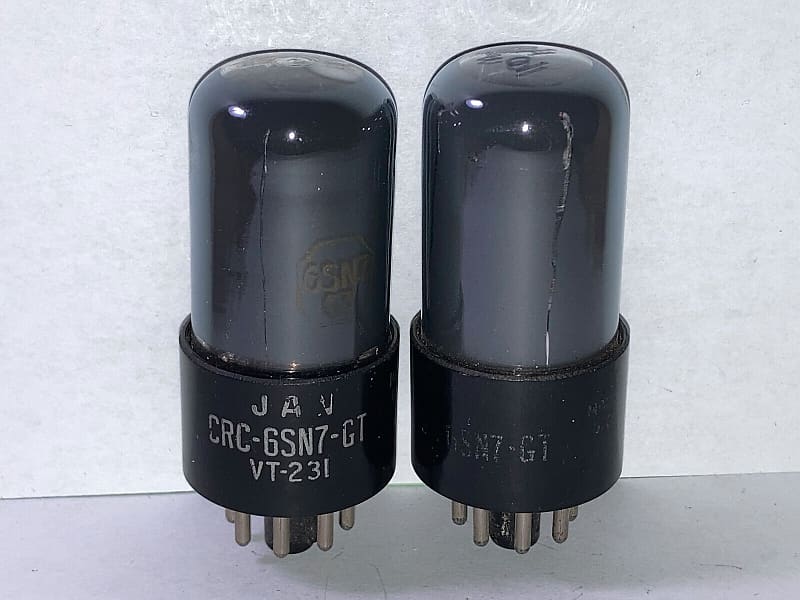 RCA VT 231 6SN7GT ECC33 Smoked Glass JAN Tubes Matched Reverb