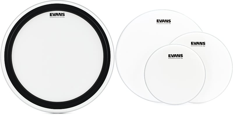 Evans Emad Coated Bass Drum Batter Head Inch Bundle With Reverb