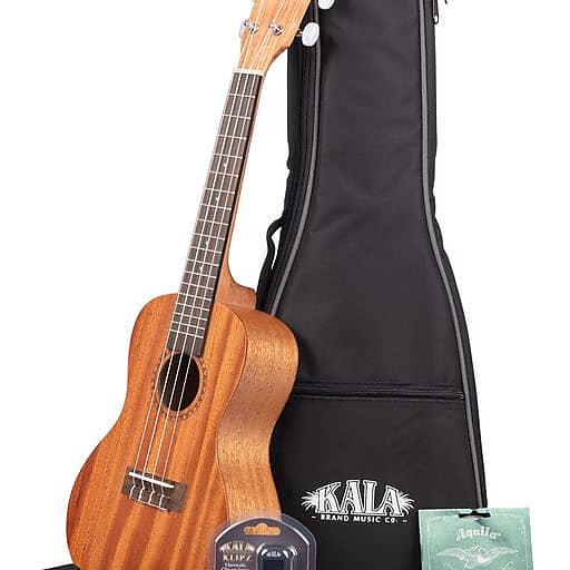 Kala KA 15 Concert Ukulele Bundle Mahogany Reverb