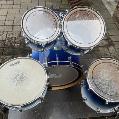 Mapex Pro M Ice Blue Drum Set Reverb