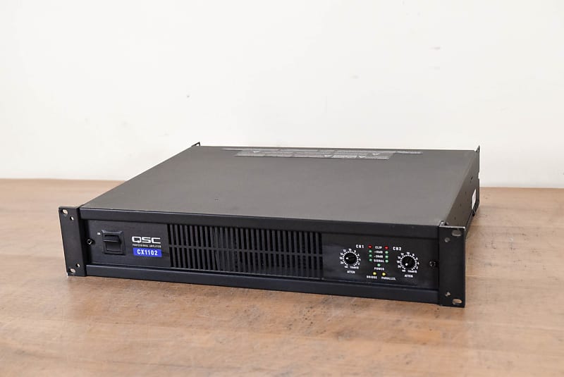 QSC CX1102 Two Channel Power Amplifier Church Owned CG00VKU Reverb