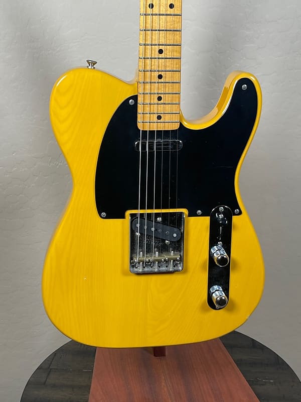 1982 JV Squier 52 Telecaster Butterscotch Blonde Reverb