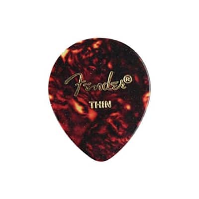 Fender 347 Classic Celluloid Guitar Picks SHELL HEAVY Reverb