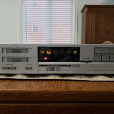 Akai AM A301 60W Integrated Amplifier 1986 Silver Reverb