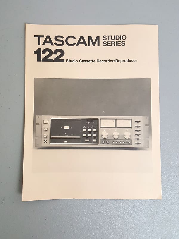 Tascam 122 Studio Cassette Recorder Original Brochure Reverb