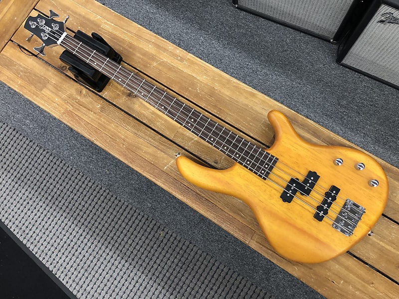 Cort Action PJ Bass Guitar Natural Reverb