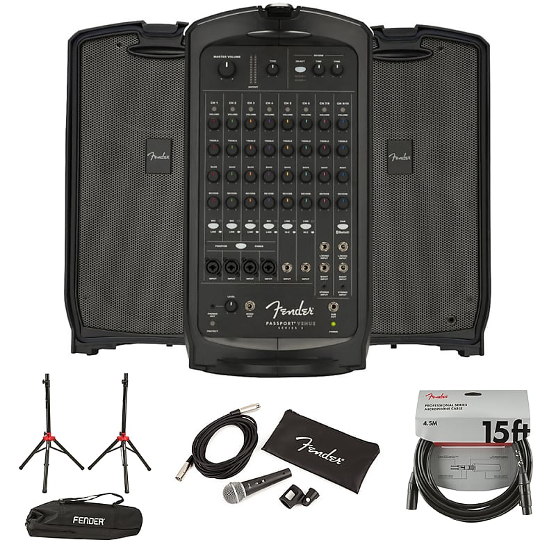 Fender Passport Venue Series 2 Portable Powered PA System Reverb