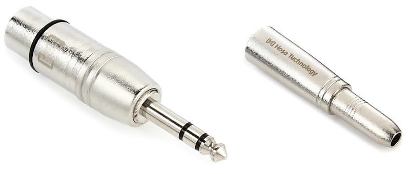 Hosa GXP 143 XLR Female To 1 4 Inch TRS Male Adapter Bundle Reverb