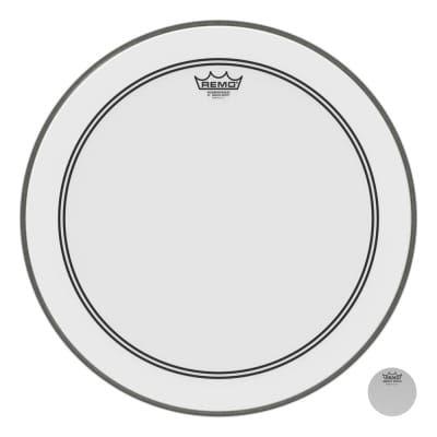 Remo Powerstroke P3 Smooth White Bass Drum Head 20 Reverb