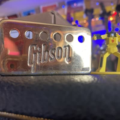 Gibson Embossed T Top Patent Sticker Pickup Cover Gold Reverb