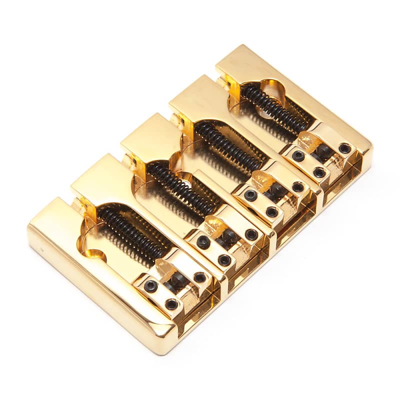 Hipshot A Style Bass Bridge Fender Mount Gold Aluminium Reverb