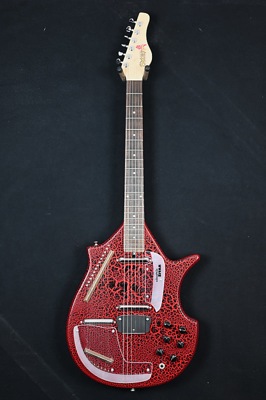 Jerry Jones Master Sitar From In Crackle Red With Reverb