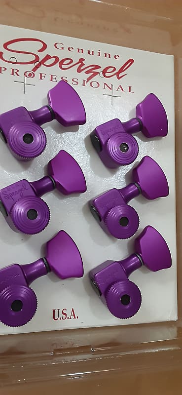 Sperzel TrimLok Locking Tuners 6 Right Purple Fender Reverb