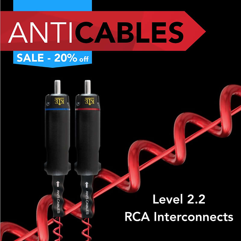 Anticables Level 2 2 RCA Analog Interconnects 1 5 Meter Reverb UK