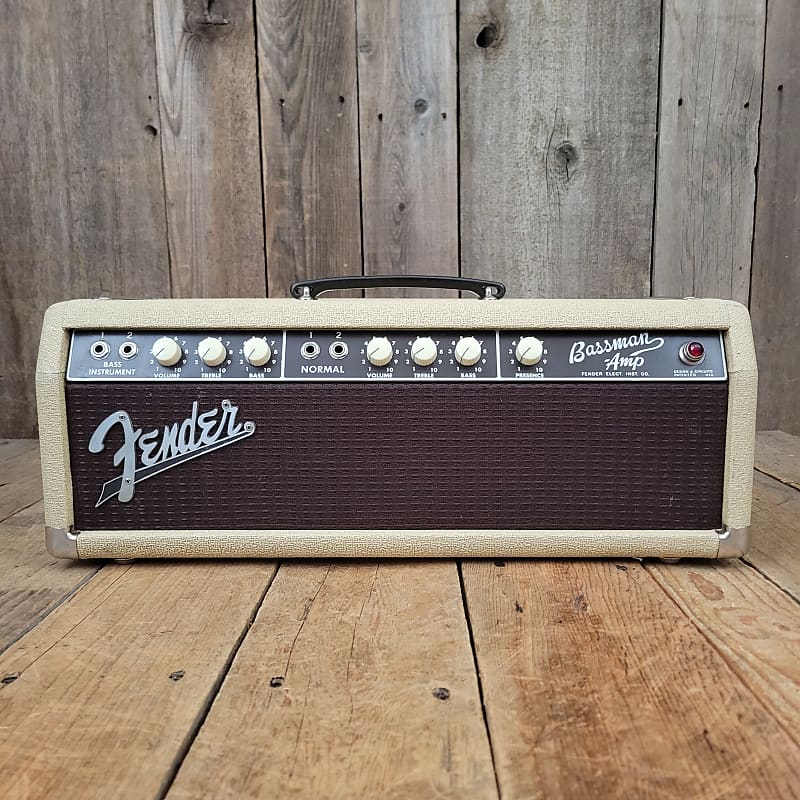 Fender Bassman Head 6G6 B Blond Tolex Oxblood Grille 1962 Reverb