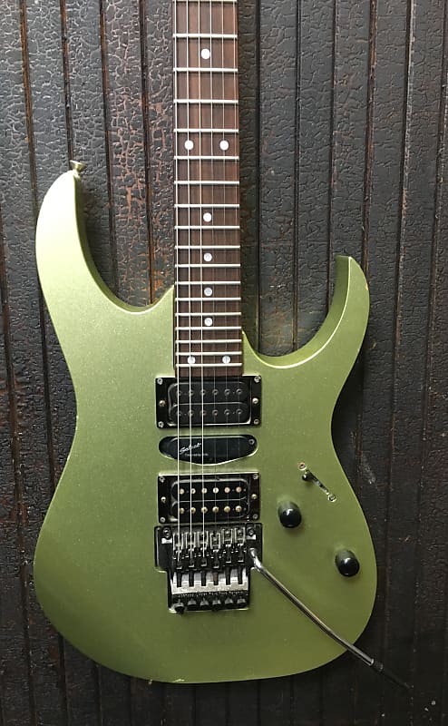 Ibanez Rg Metallic Green Made In Japan Reverb